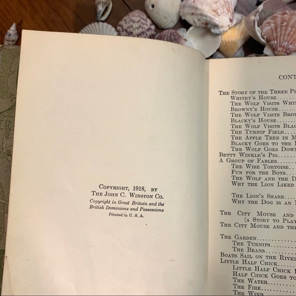 1918 Vintage Green Hardcover Children’s Book - Picture 6 of 15